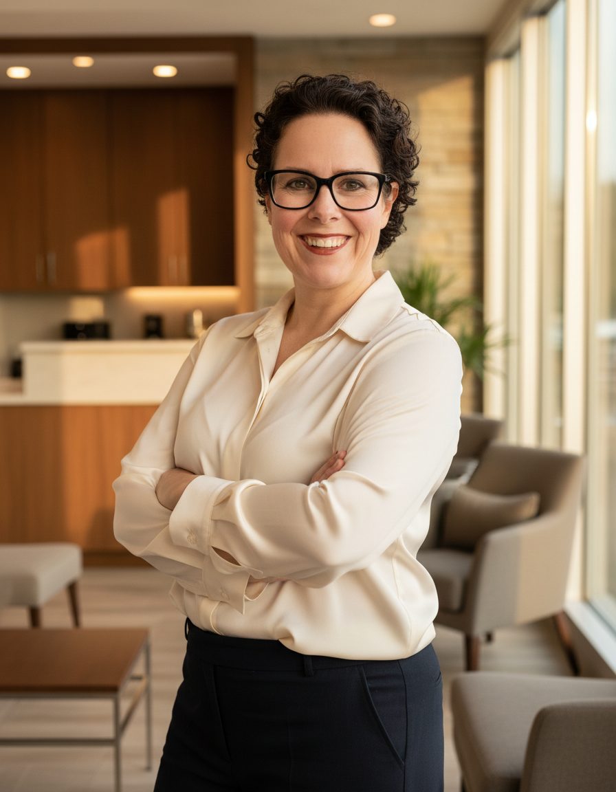 Denise Hoffmann, Gründerin von dentalLeitwerk, persönlich im Erstgespräch